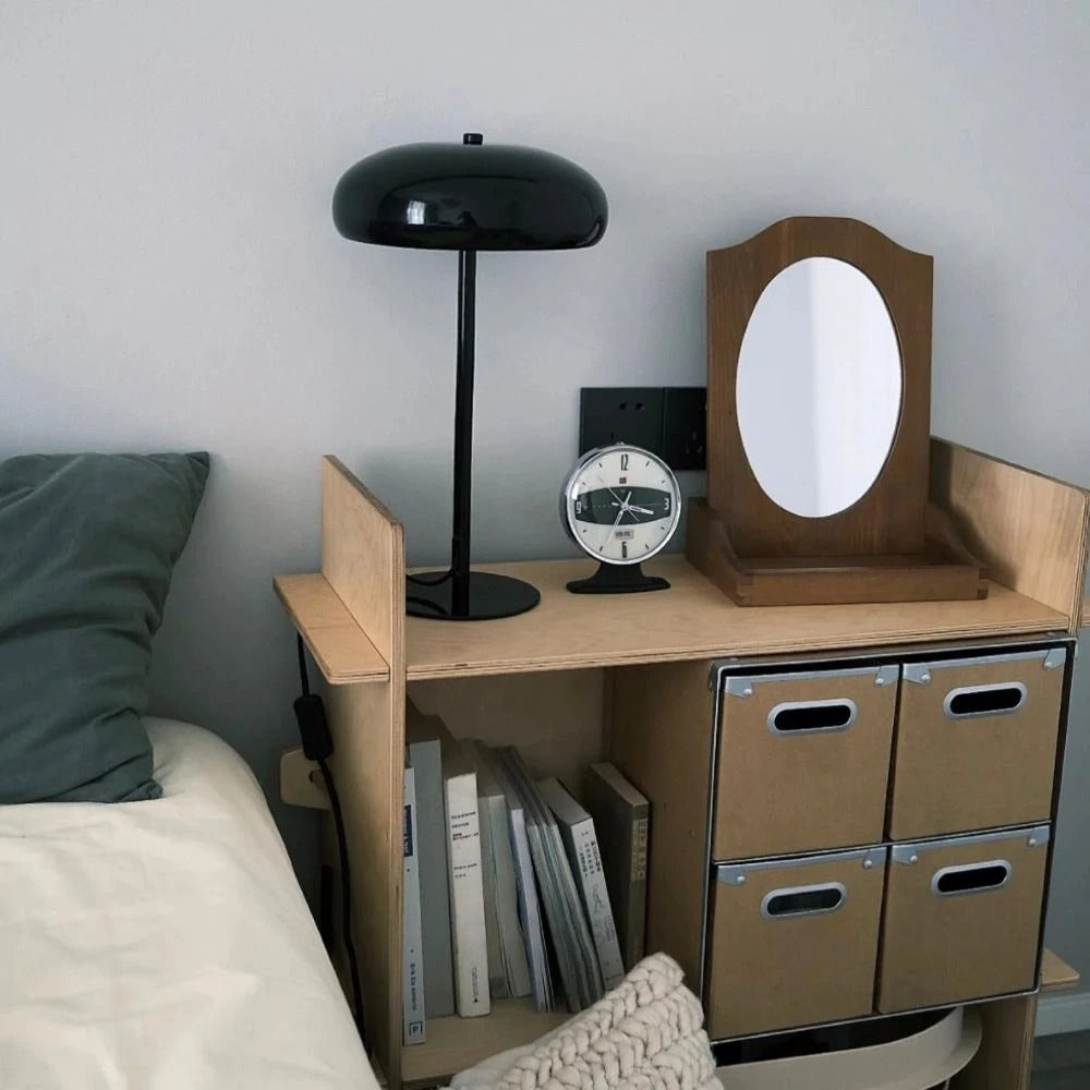 Retro Rounded Silhouette Touch Control Rechargeable Portable Table Lamp