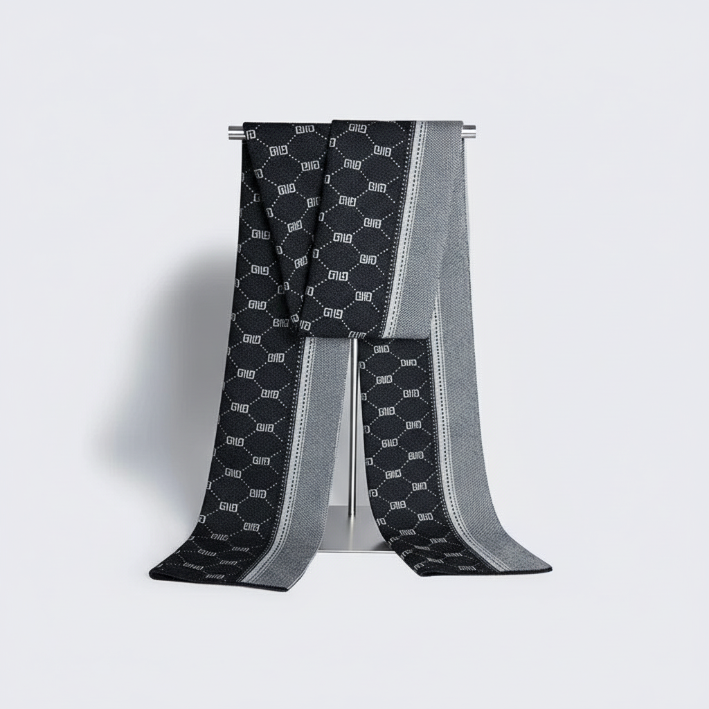 Soft Patterned Stylish Winter Scarf for Men