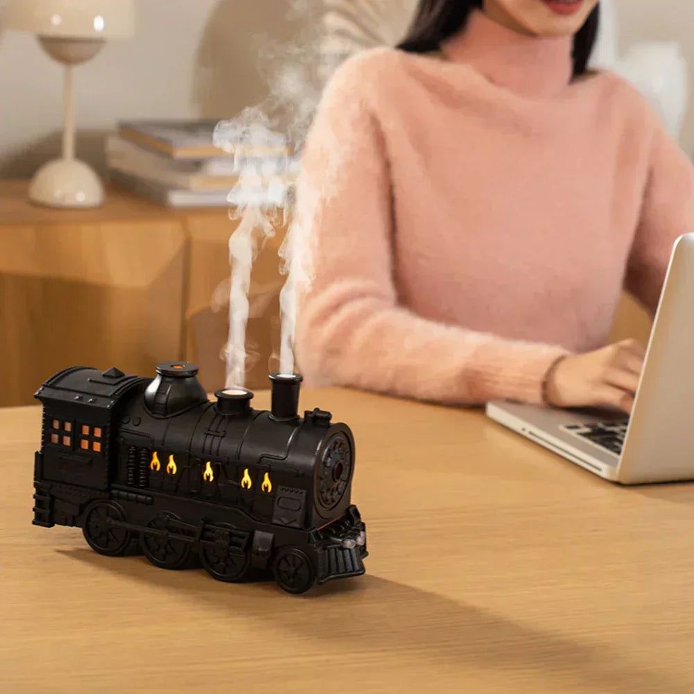 Playful Steam Locomotive Shaped Aromatherapy Diffuser and Humidifier