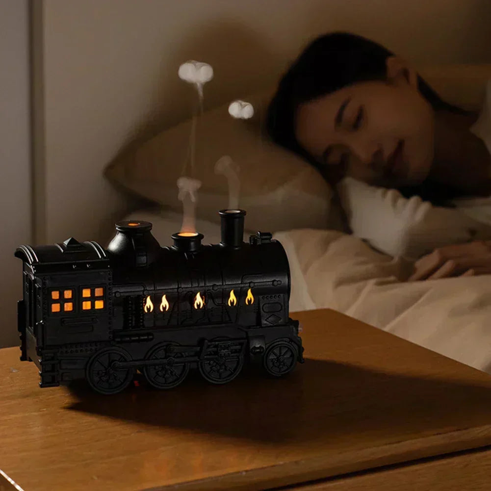 Playful Steam Locomotive Shaped Aromatherapy Diffuser and Humidifier