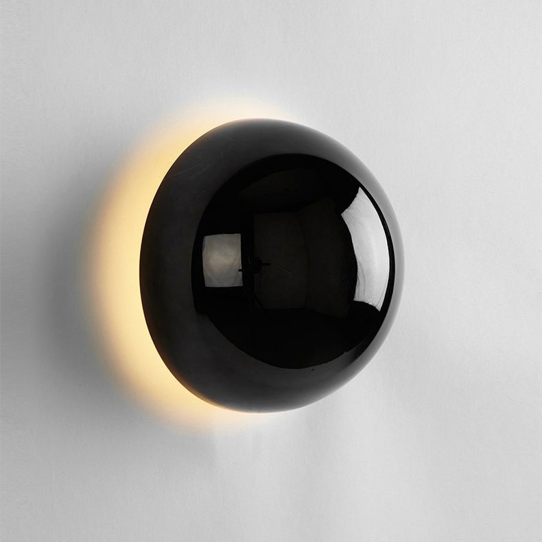 Bauhaus Eclipse Halo Round Metallic Sculptural Wall Light