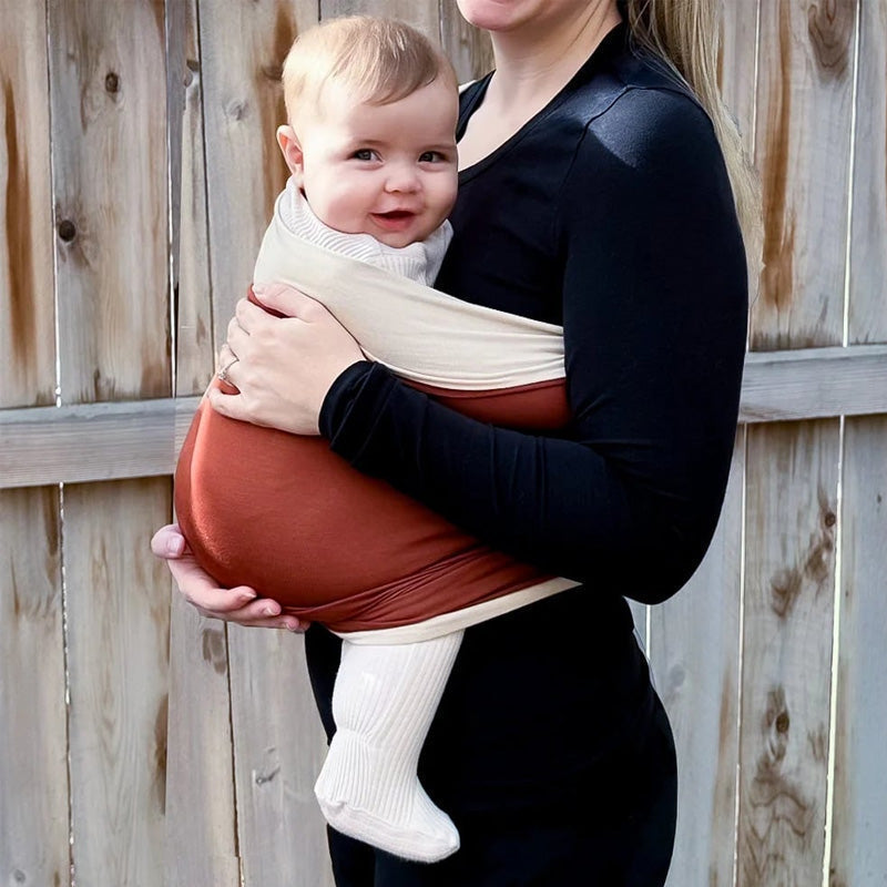 Soft Breathable Ergonomic Hands-Free Adjustable Baby Wrap Carrier