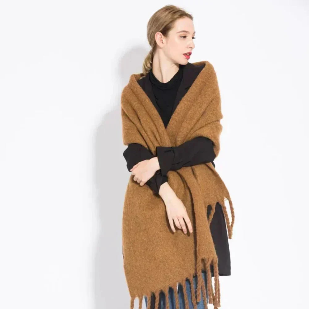 Soft Extra Long Cashmere Winter Scarf For Women