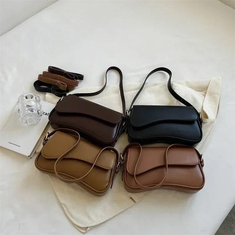 Sleek Compact Durable Magnetic Closure Ladies Shoulder Bag