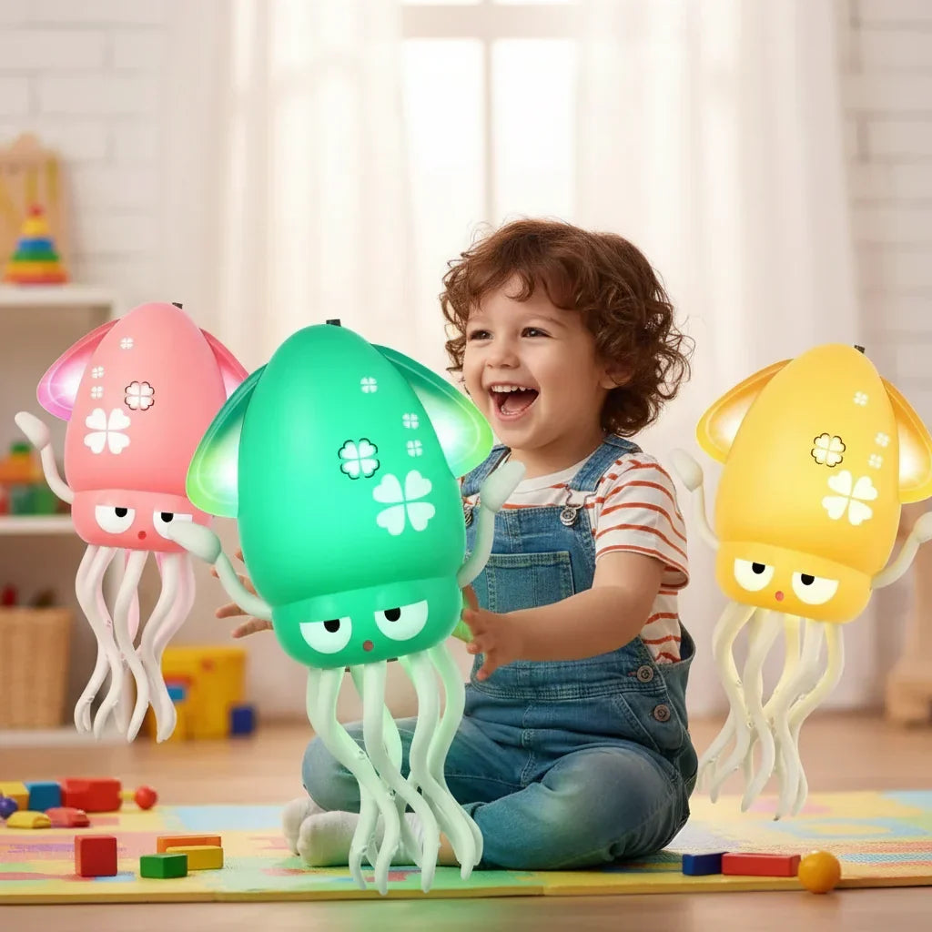 Crawling Musical Dancing Octopus Sensory Playtime Toy