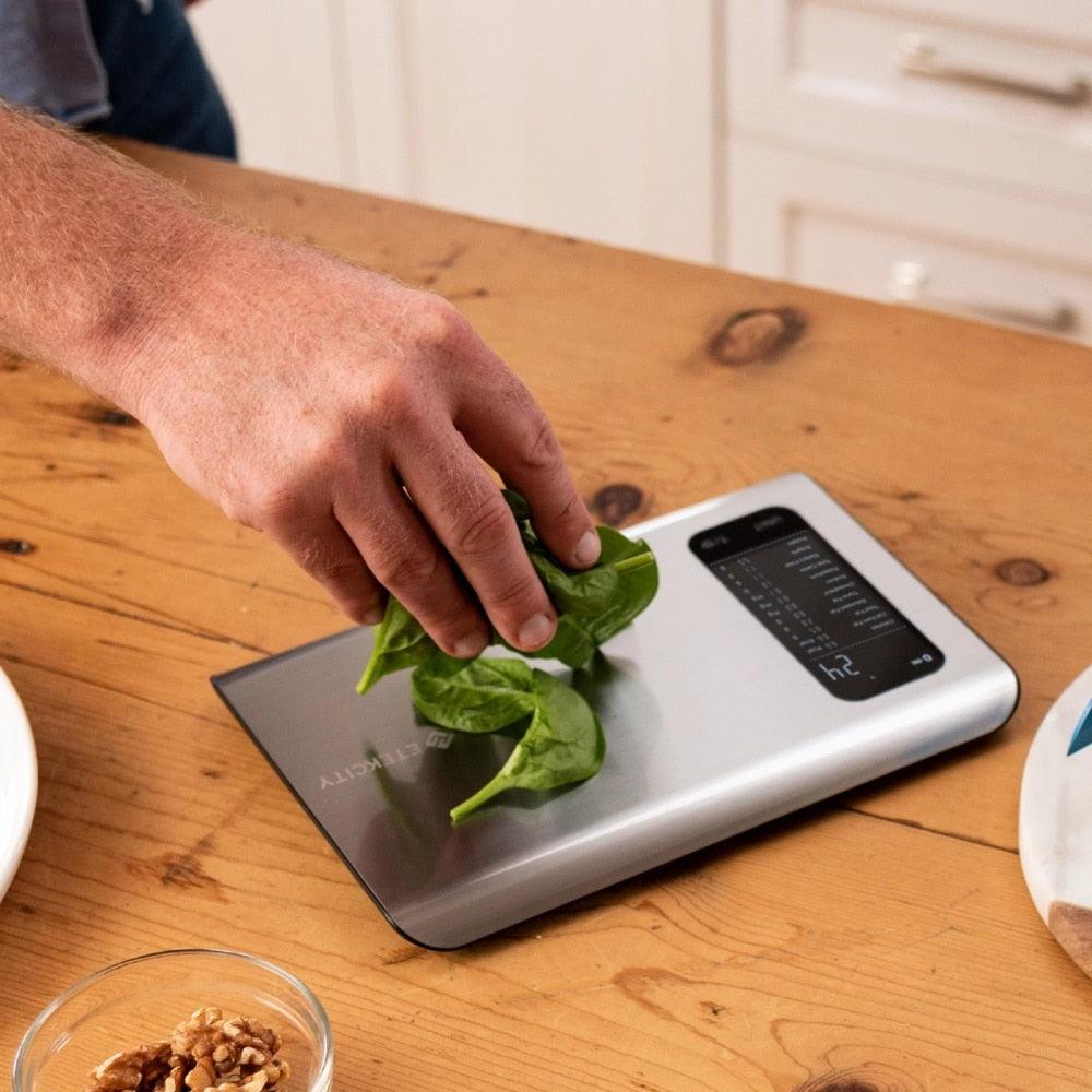 Compact Rectangular Stainless Steel Digital Kitchen Food Scale