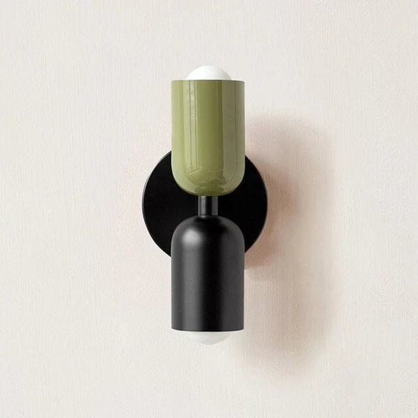 Dual Head Adjustable Resin Metal Wall Light
