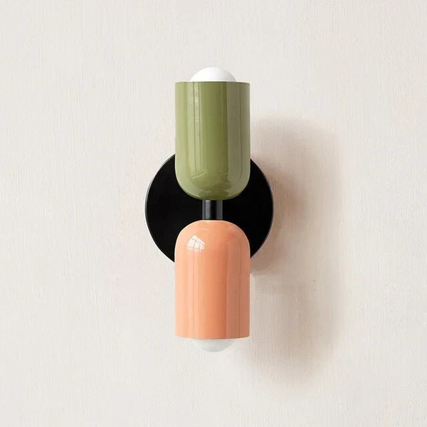 Dual Head Adjustable Resin Metal Wall Light