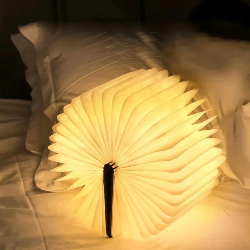 Foldable Book Style Portable Rechargeable Table Lamp