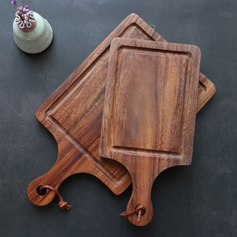 Sleek Minimalist Solid Wood Knife-Friendly Cutting Board