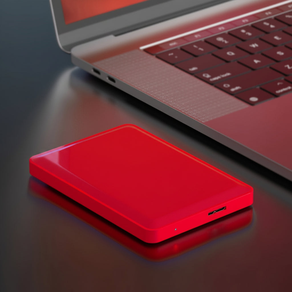 Slim Lightweight Portable External SSD Storage Drive