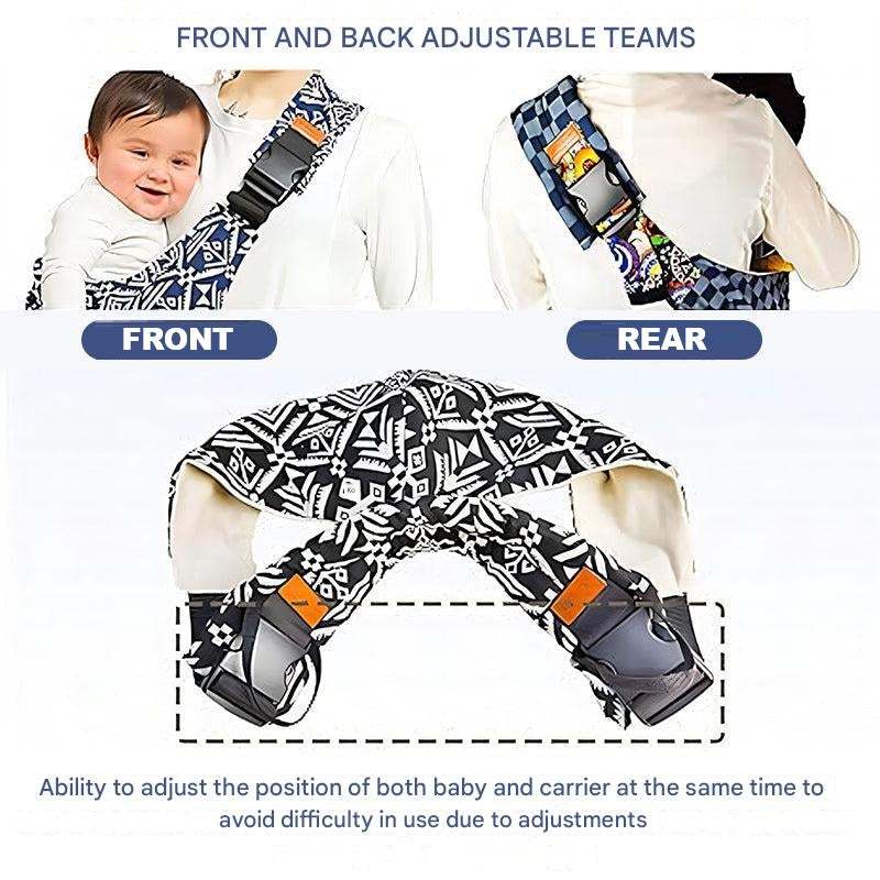 Ergonomic Padded Cotton Blend Adjustable Hip Baby Carrier