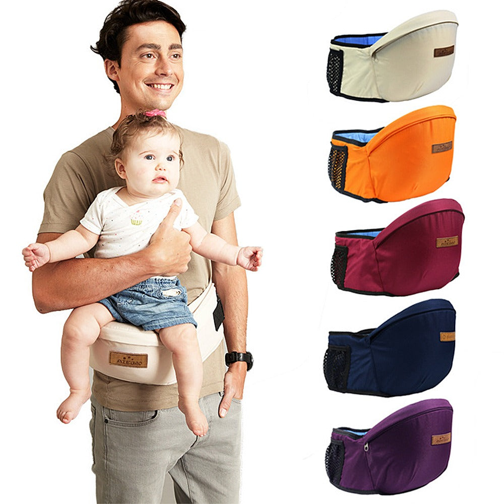 Ergonomic Adjustable Hip Seat Baby Carrier With Breathable Cotton Support