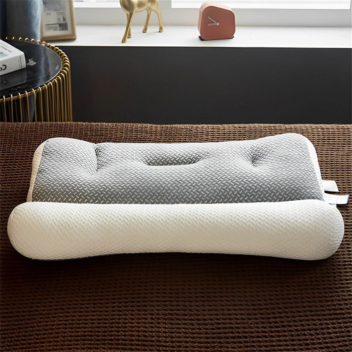 Contoured Memory Foam Breathable Hypoallergenic Orthopedic Neck Support Pillow