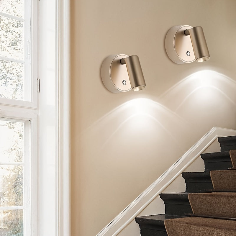 Minimalist Detachable Magnetic Touch Control Rechargeable Wireless Wall Light