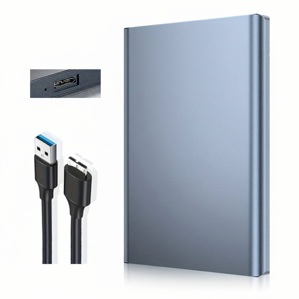 Slim Compact Lightweight External Portable SSD Hard Drive