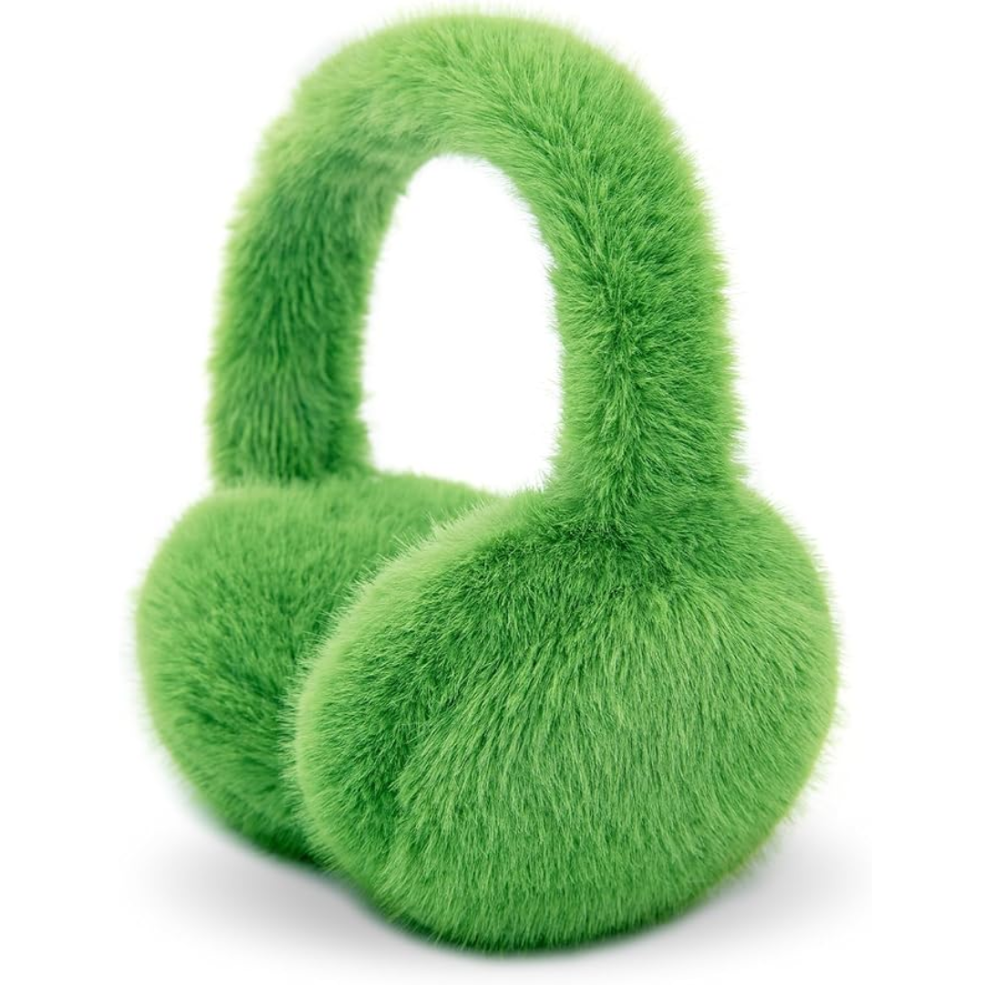 Fluffy Foldable Faux Fur Fleece Lined Winter Ear Warmers