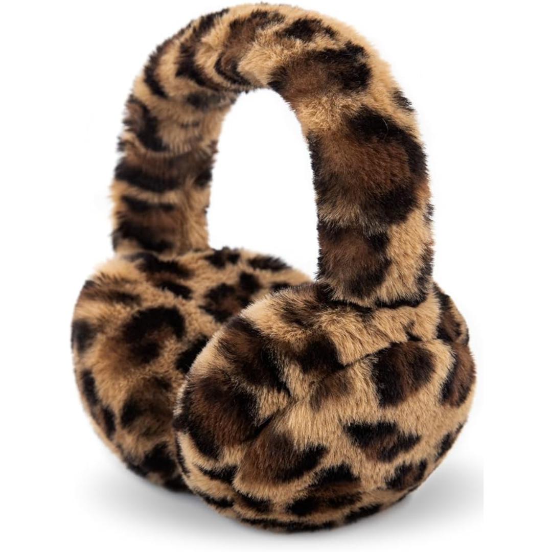 Fluffy Foldable Faux Fur Fleece Lined Winter Ear Warmers