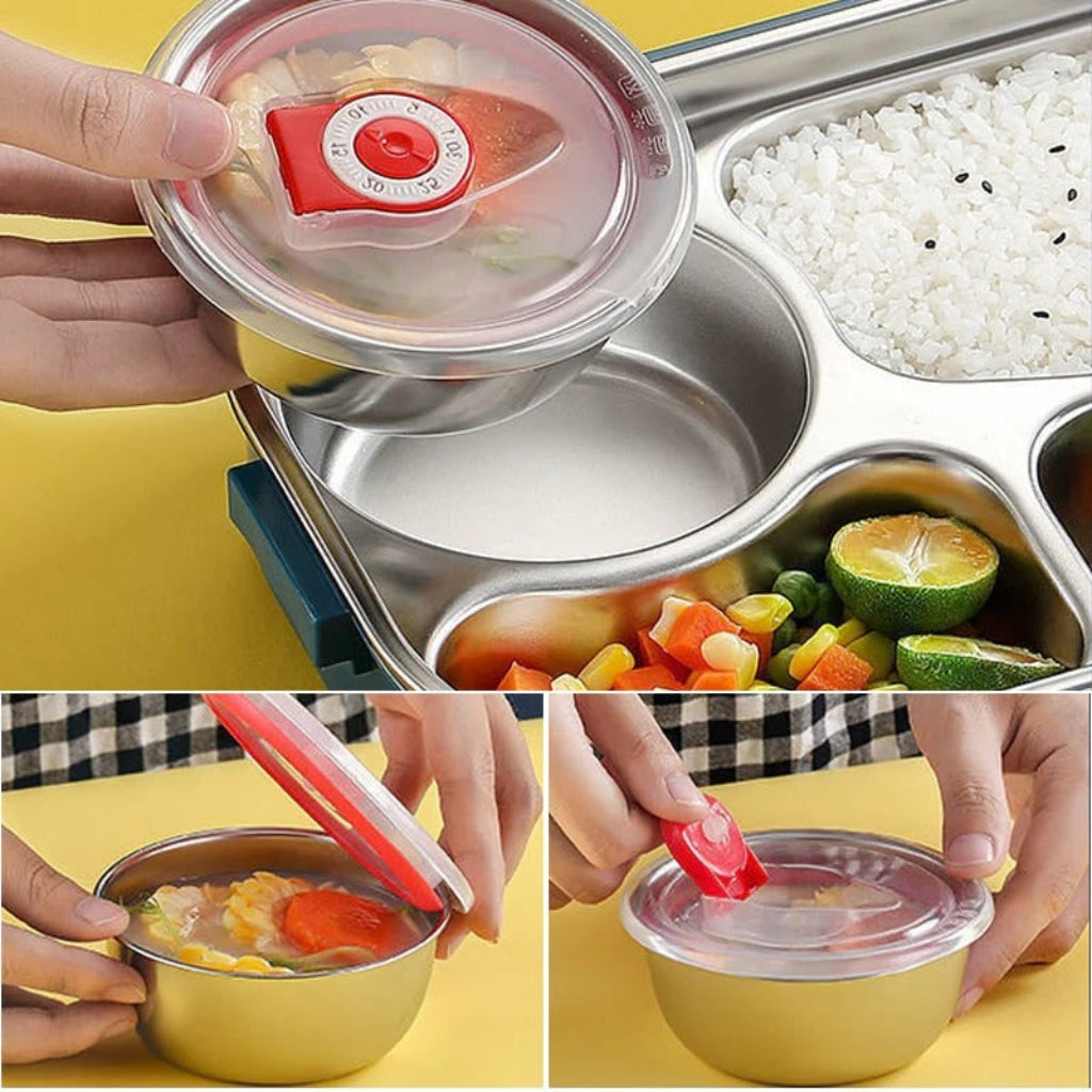 Compartmented Insulated Bento Lunch Box Food Storage Container