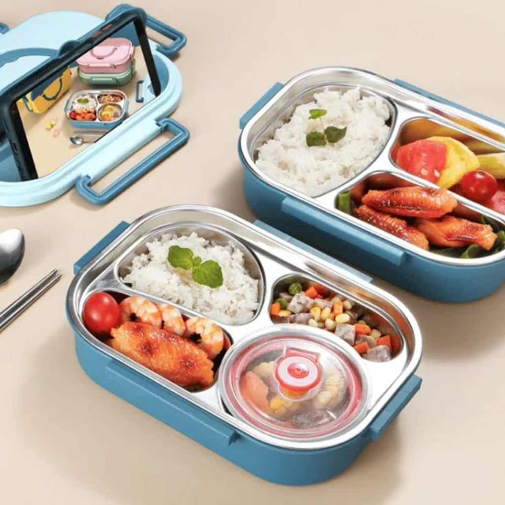 Compartmented Insulated Bento Lunch Box Food Storage Container