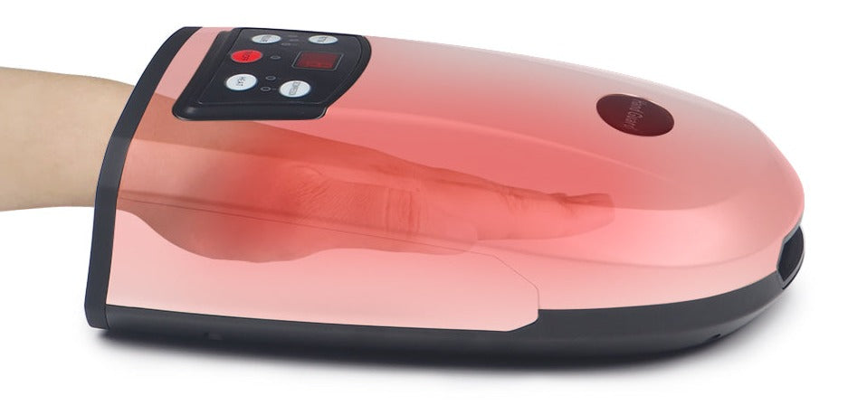 Cordless Air Compression Heat Therapy Hand Massager Device