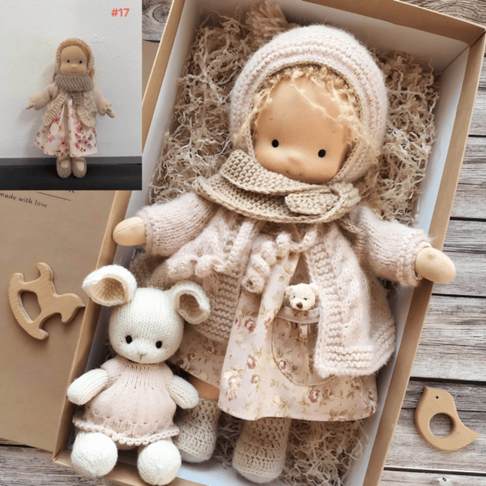 Handmade Charming Soft Plush Baby Doll Play Companion Toy