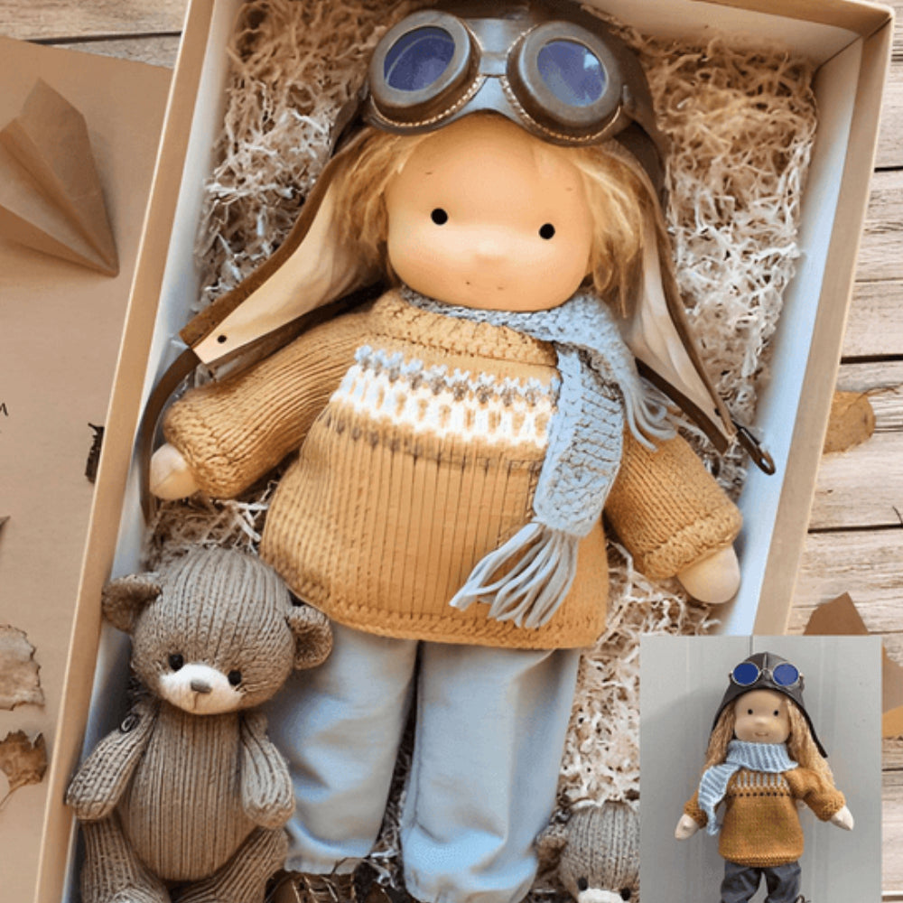 Handmade Charming Soft Plush Baby Doll Play Companion Toy