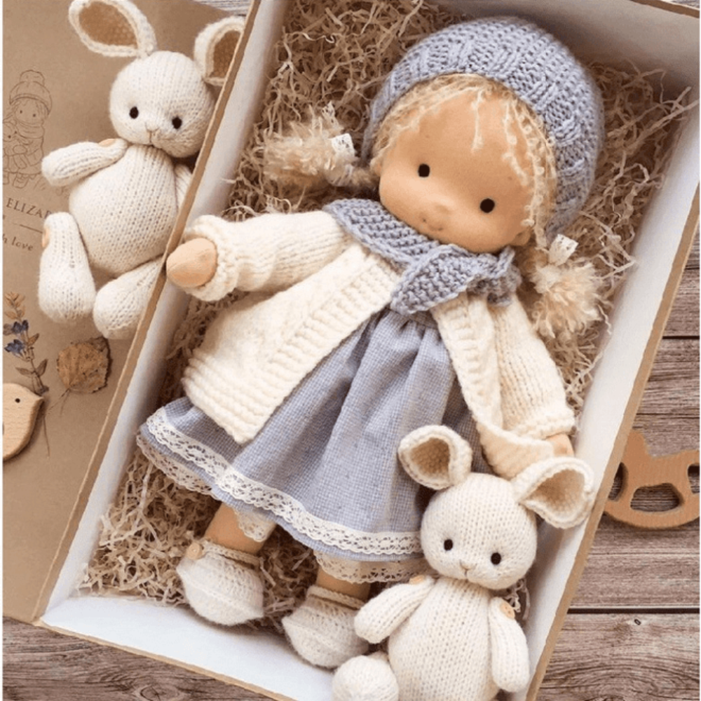 Handmade Charming Soft Plush Baby Doll Play Companion Toy