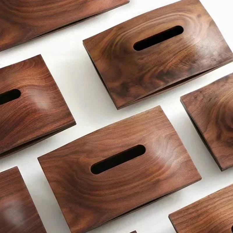 Minimalist Pine Wood Scandinavian Rectangular Tissue Box Holder