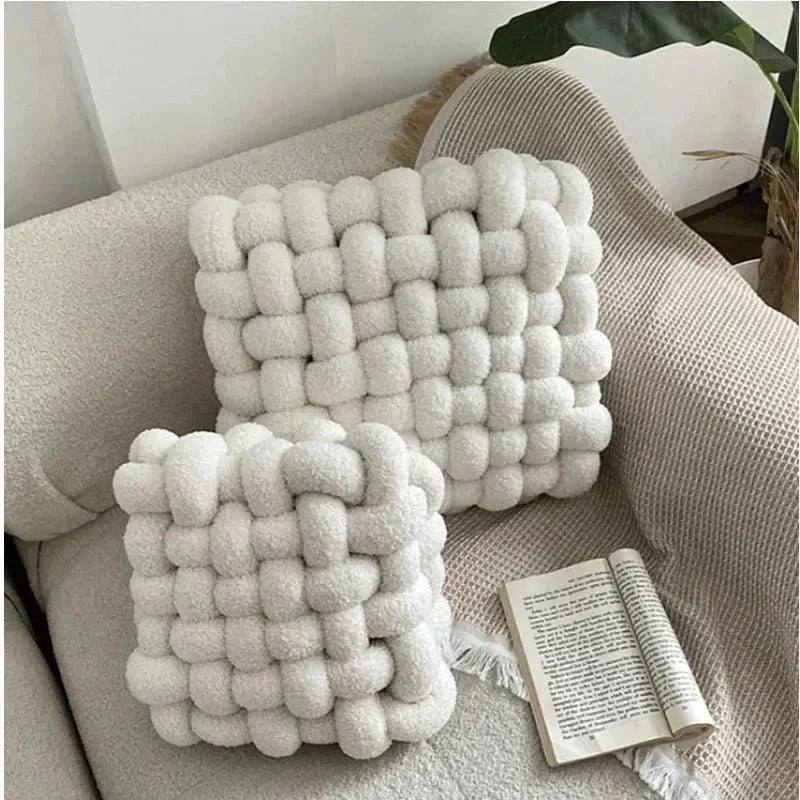 Nordic Knot Shaped Soft Plush Throw Pillow