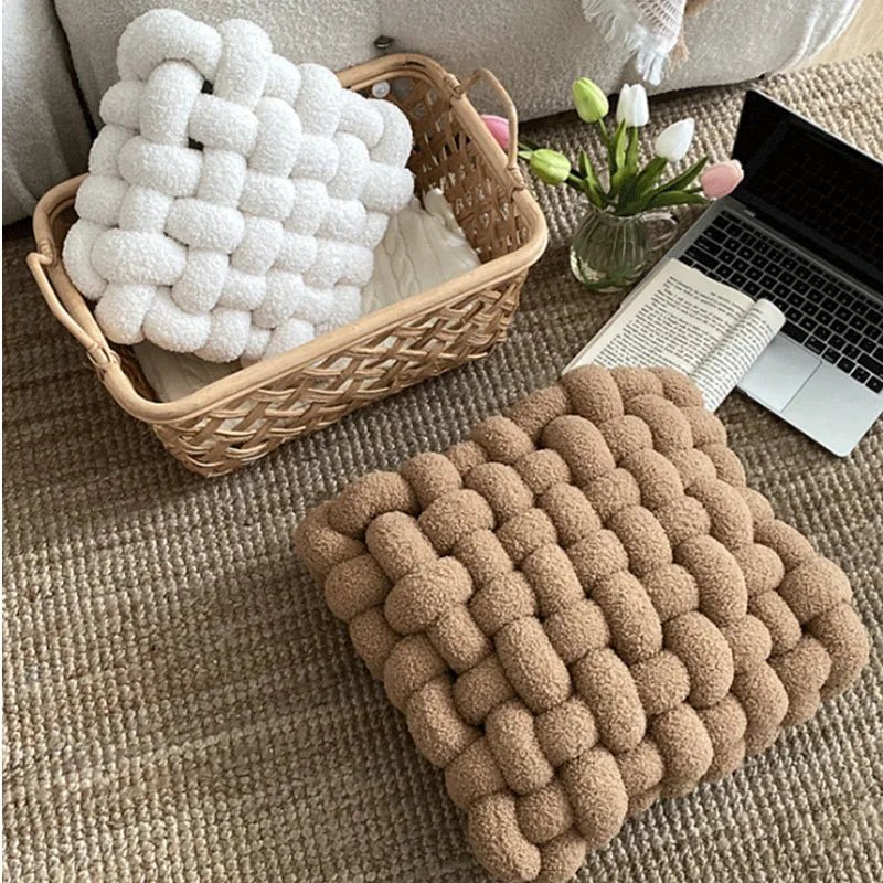 Nordic Knot Shaped Soft Plush Throw Pillow