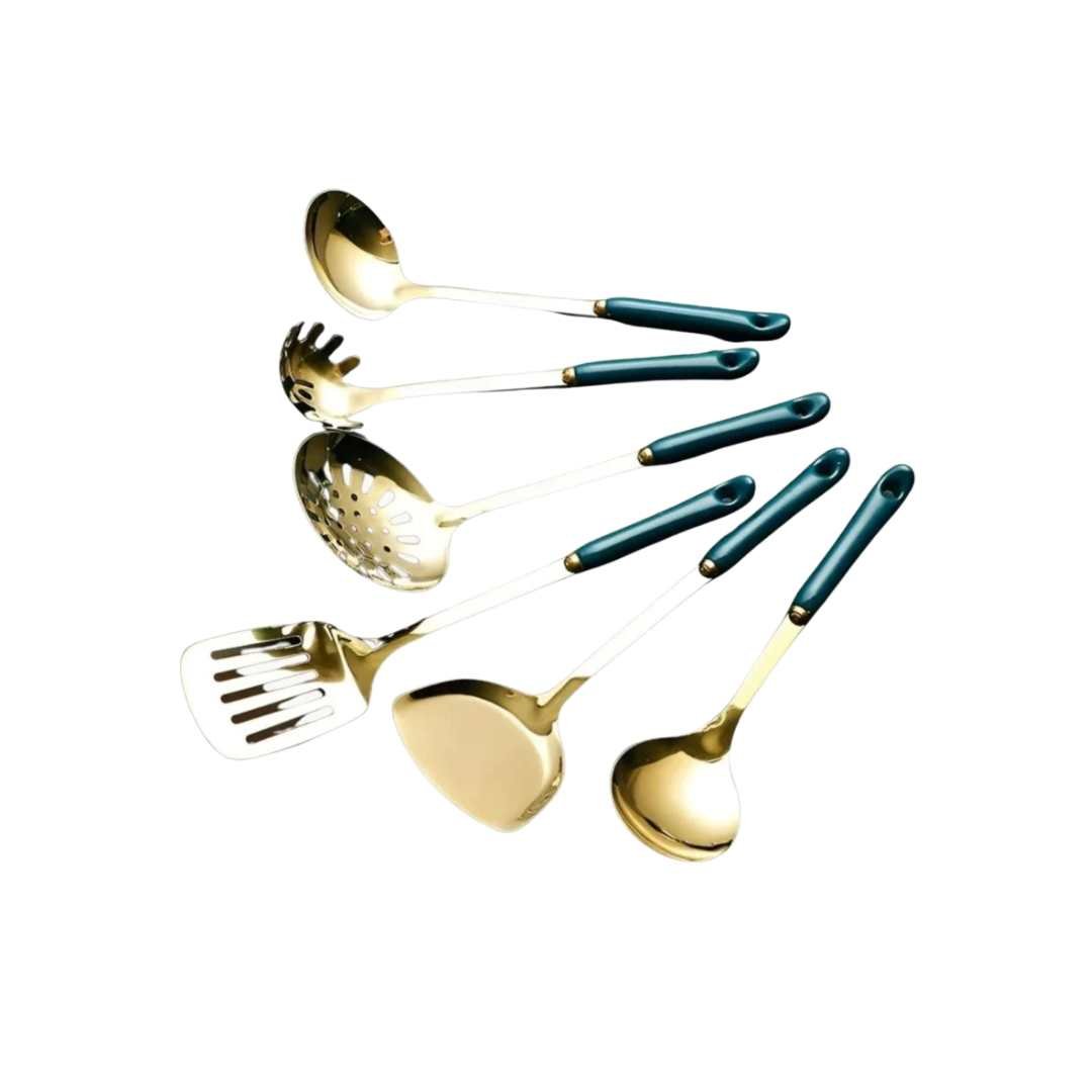 Ergonomic Stainless Steel Kitchen Cutlery Set With Storage Stand