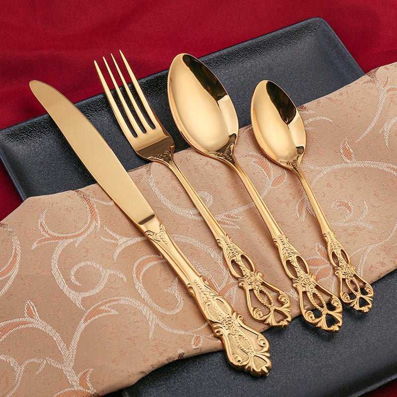 Hand-Forged Stainless Steel Dishwasher Safe Cutlery Set