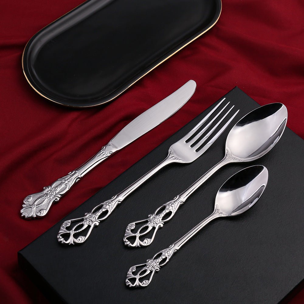 Hand-Forged Stainless Steel Dishwasher Safe Cutlery Set