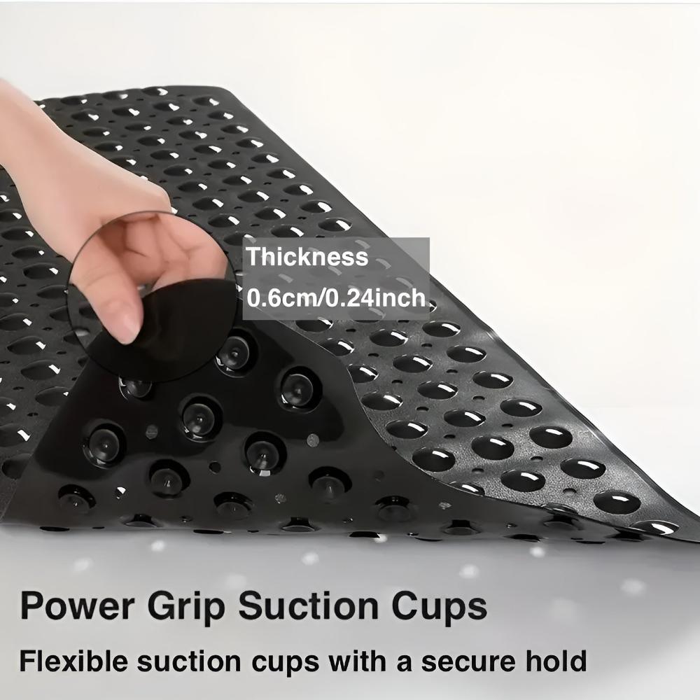 Suction Grip Quick Drain Non-Slip Bath Mat