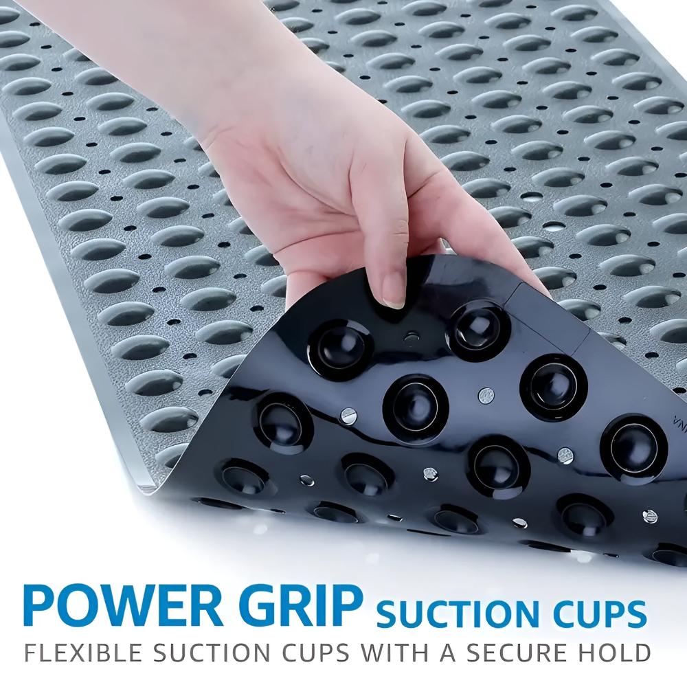 Suction Grip Quick Drain Non-Slip Bath Mat