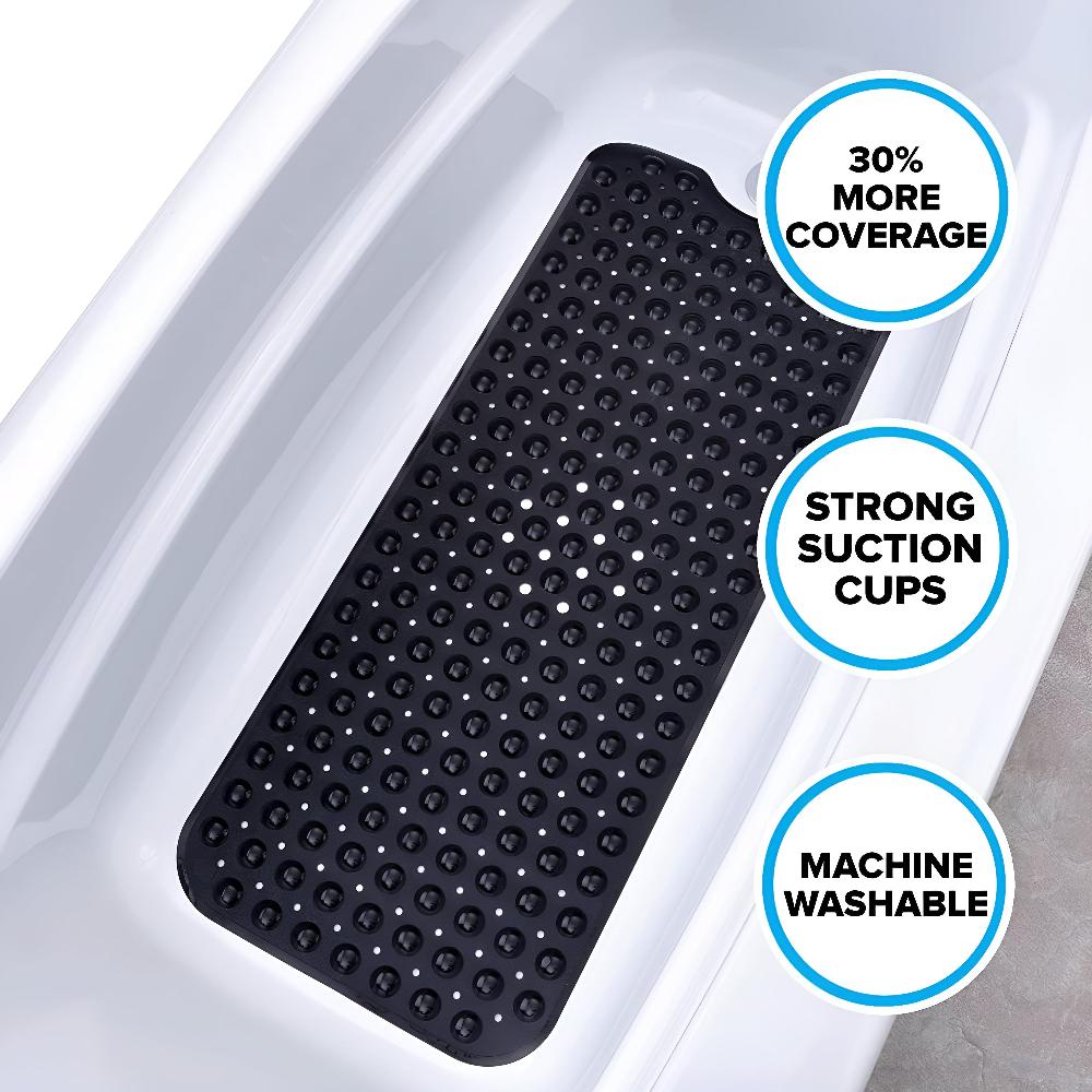 Suction Grip Quick Drain Non-Slip Bath Mat