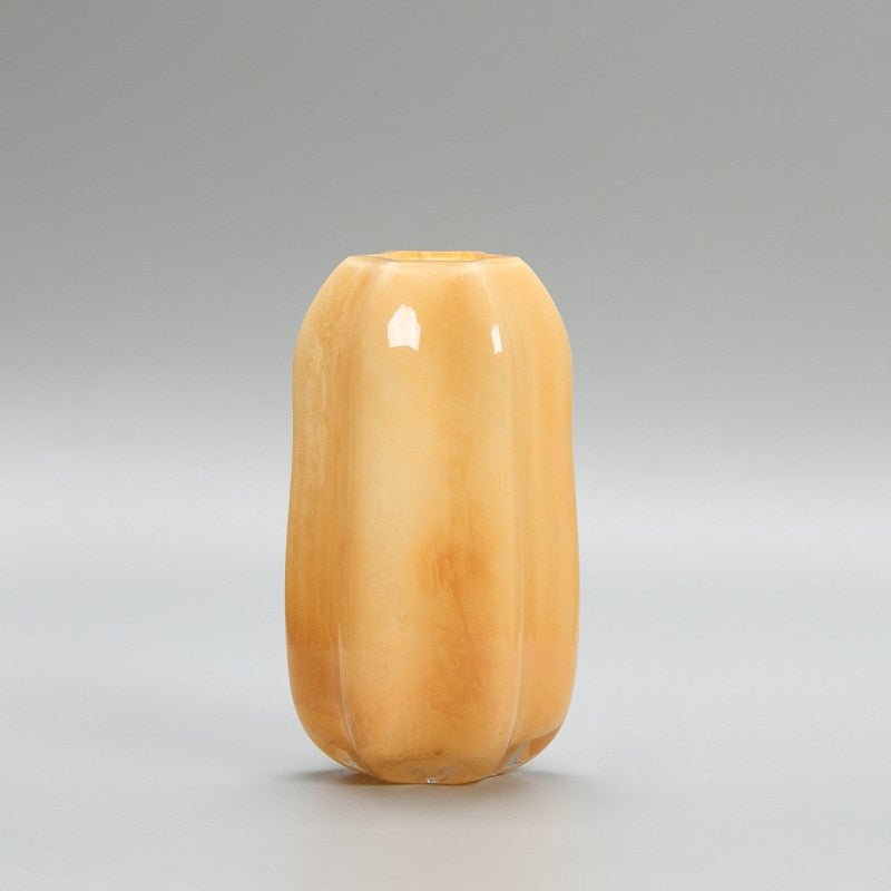 Handblown Murano Glass Sculptural Silhouette Decorative Flower Vase