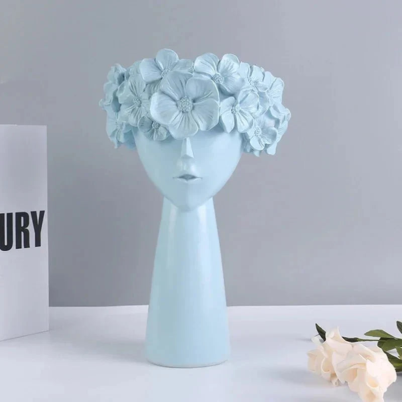 Handmade Artistic Resin Multifunctional Storage Vase Planter