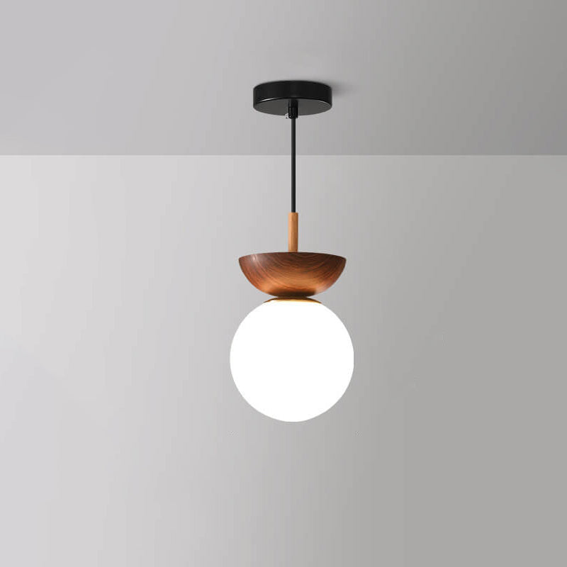 Japanese Inspired Spherical Minimalist Round Dimmable Ceiling Light