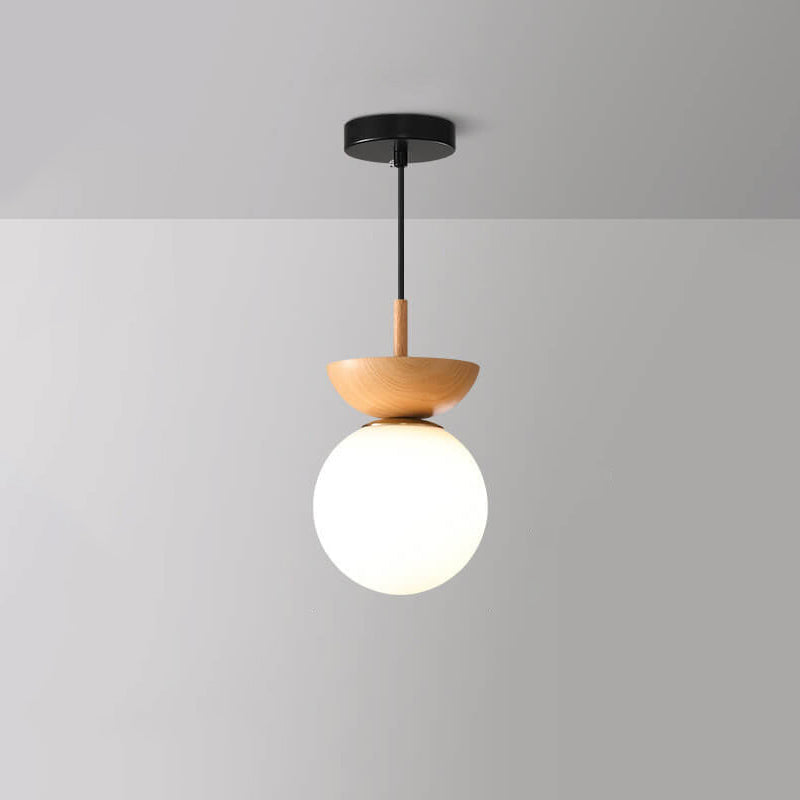 Japanese Inspired Spherical Minimalist Round Dimmable Ceiling Light