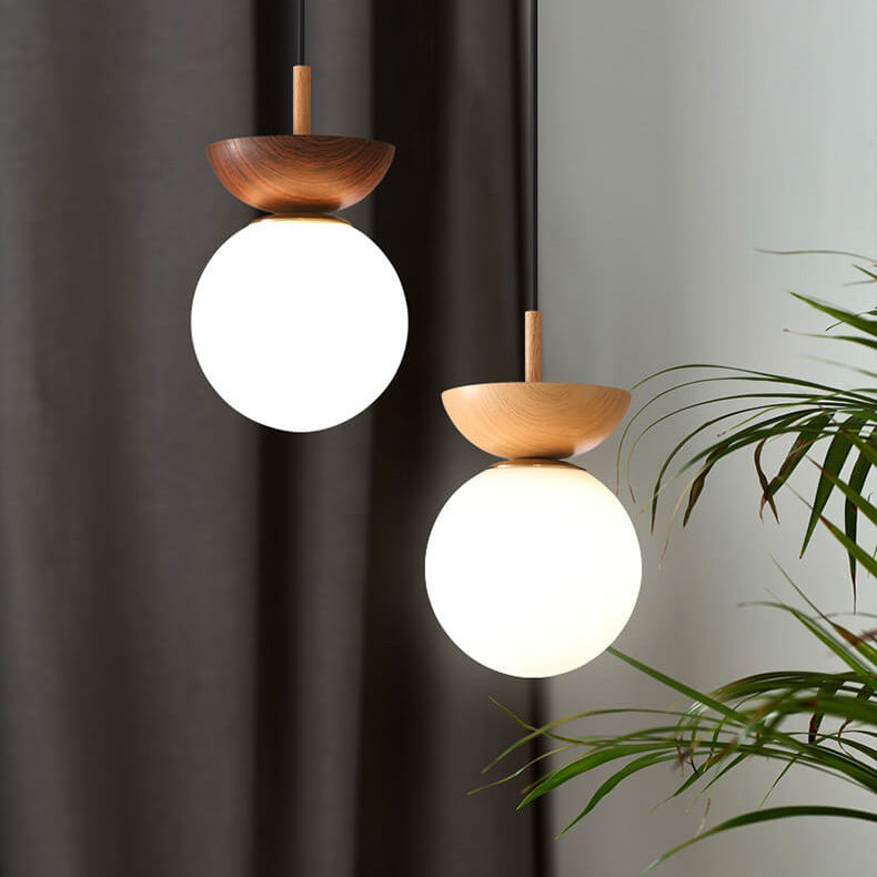 Japanese Inspired Spherical Minimalist Round Dimmable Ceiling Light