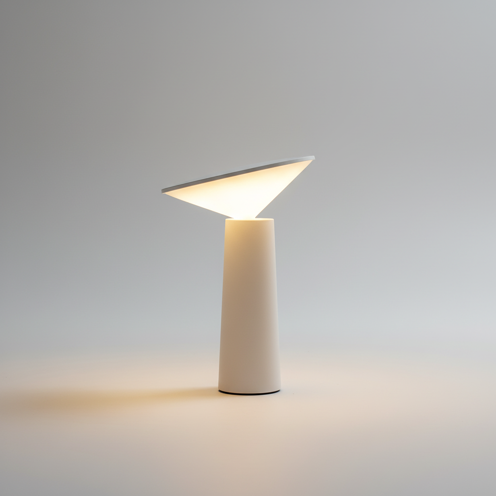 Slim Minimalist Rotatable Tilt Head Dimmable Cordless Table Lamp