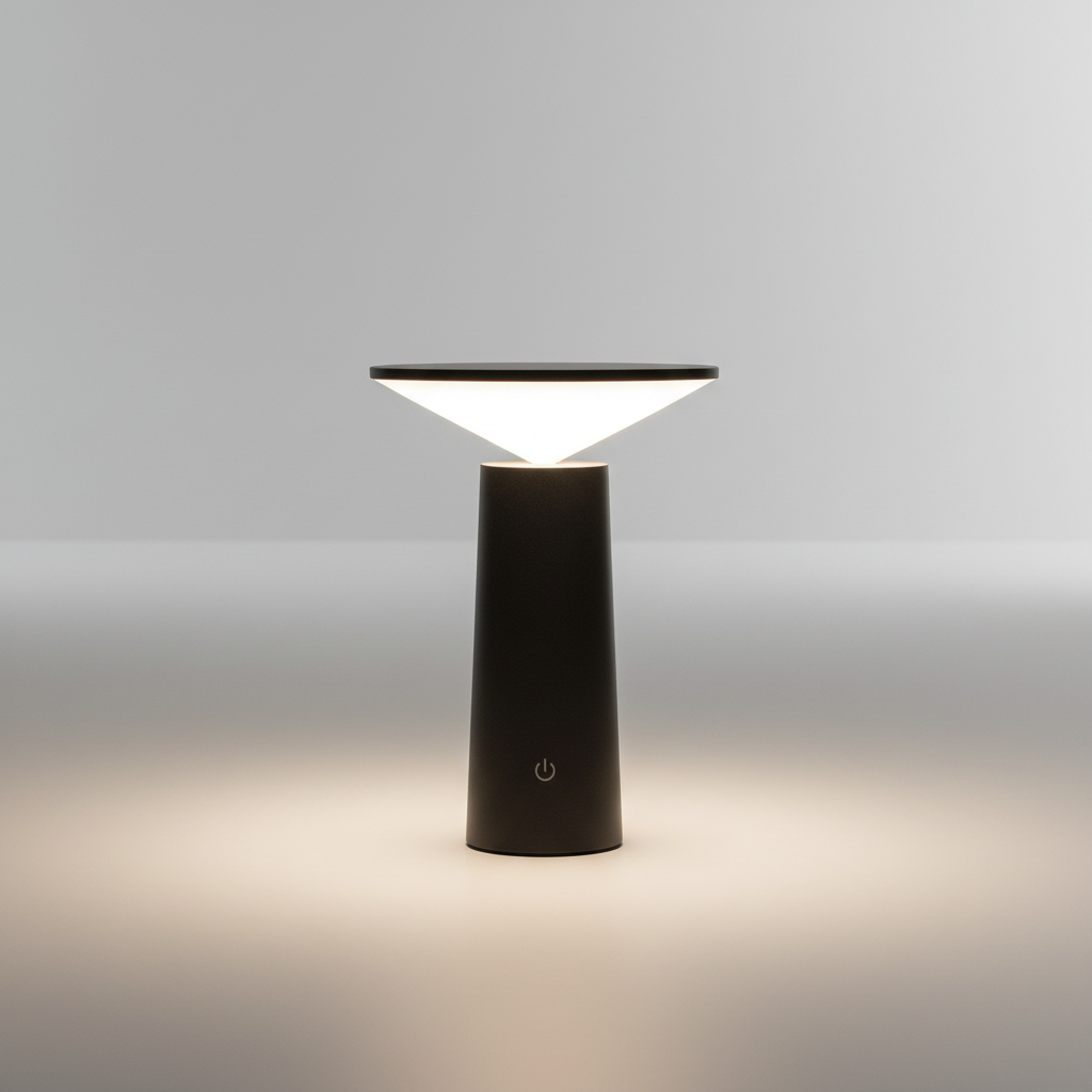 Slim Minimalist Rotatable Tilt Head Dimmable Cordless Table Lamp