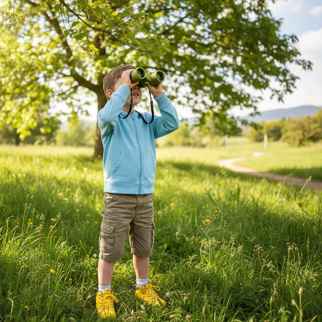 Compact Lightweight Portable Kids Binoculars With Strap For Outdoor Adventure