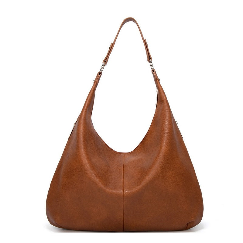 Spacious Zippered Shoulder Strap Women's Shoulder Bag