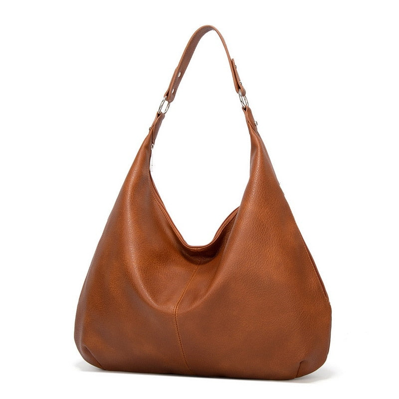 Spacious Zippered Shoulder Strap Women's Shoulder Bag