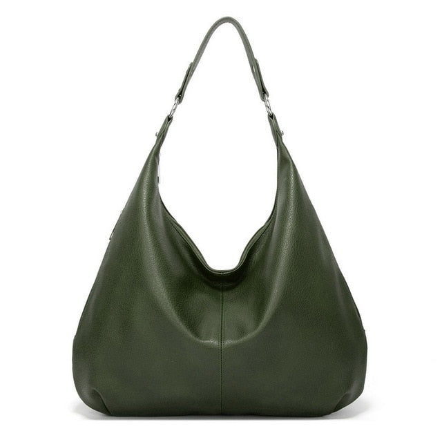 Spacious Zippered Shoulder Strap Women's Shoulder Bag