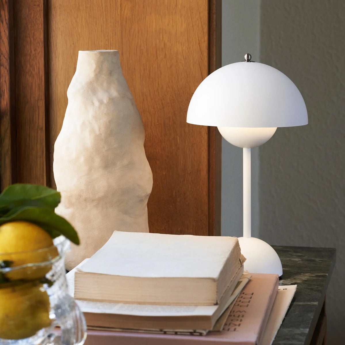 Wireless Rechargeable Dimmable Sphere Globe Table Lamp