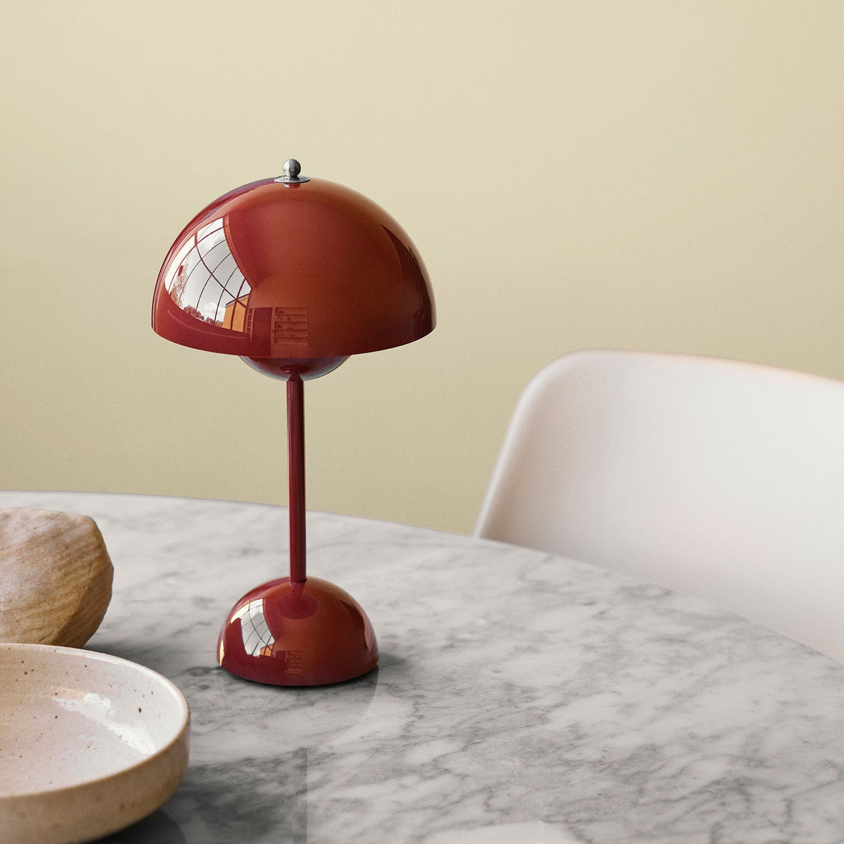 Wireless Rechargeable Dimmable Sphere Globe Table Lamp